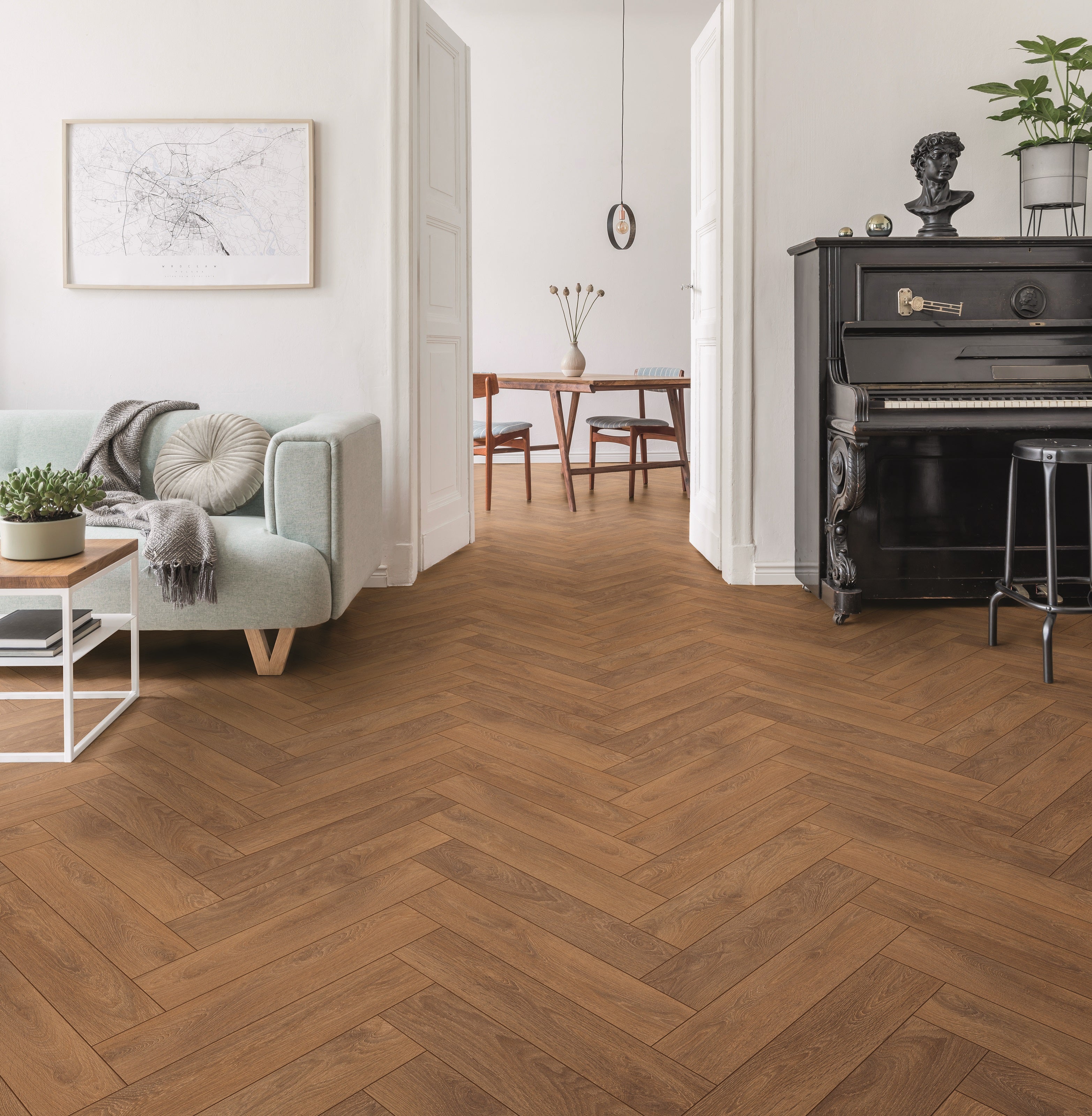 Laminate Herringbone 8573 8mm AC5 / CL.33 V4
