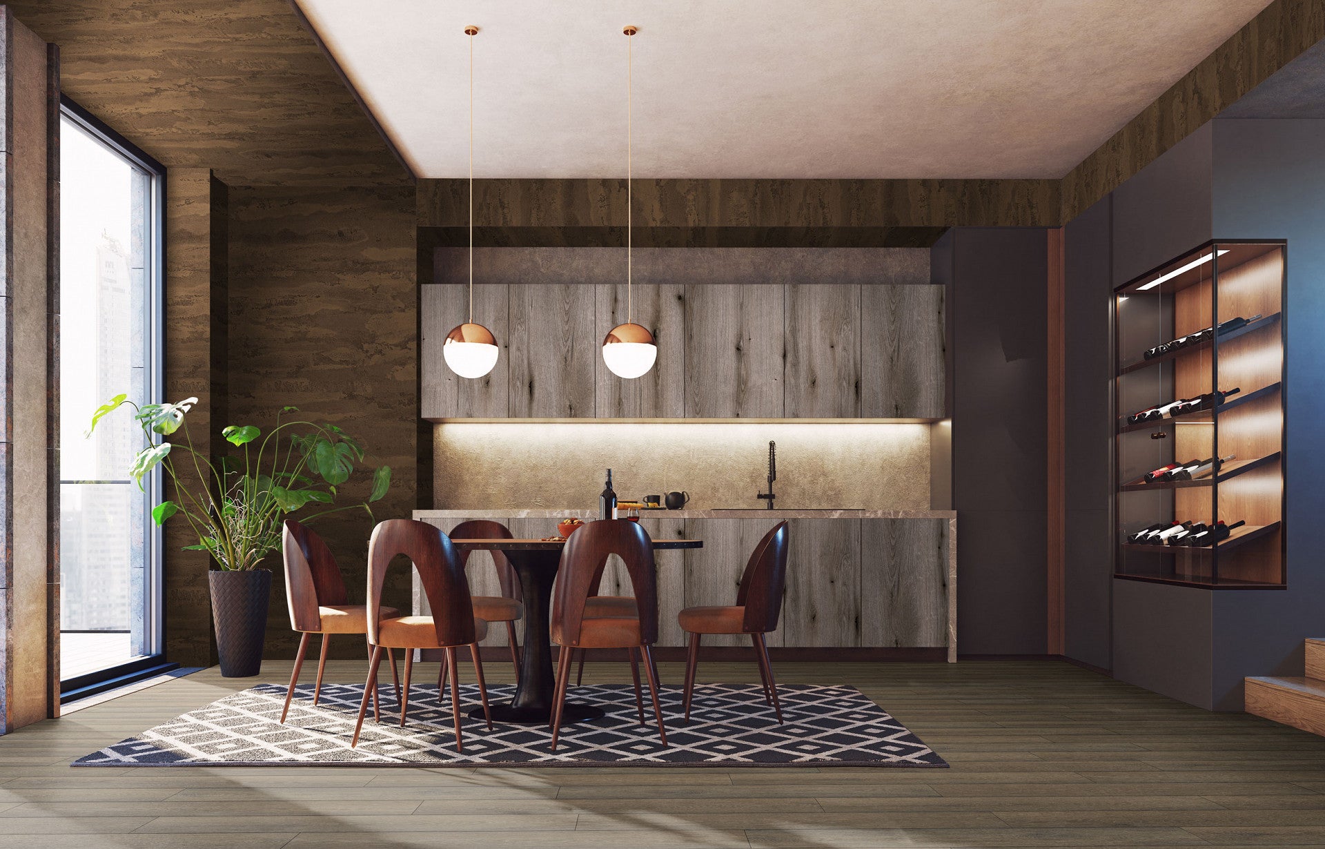 Βινυλικό Δάπεδο Κουμπωτό SPC AC.6 CL.34 Rocko 5+1 R076