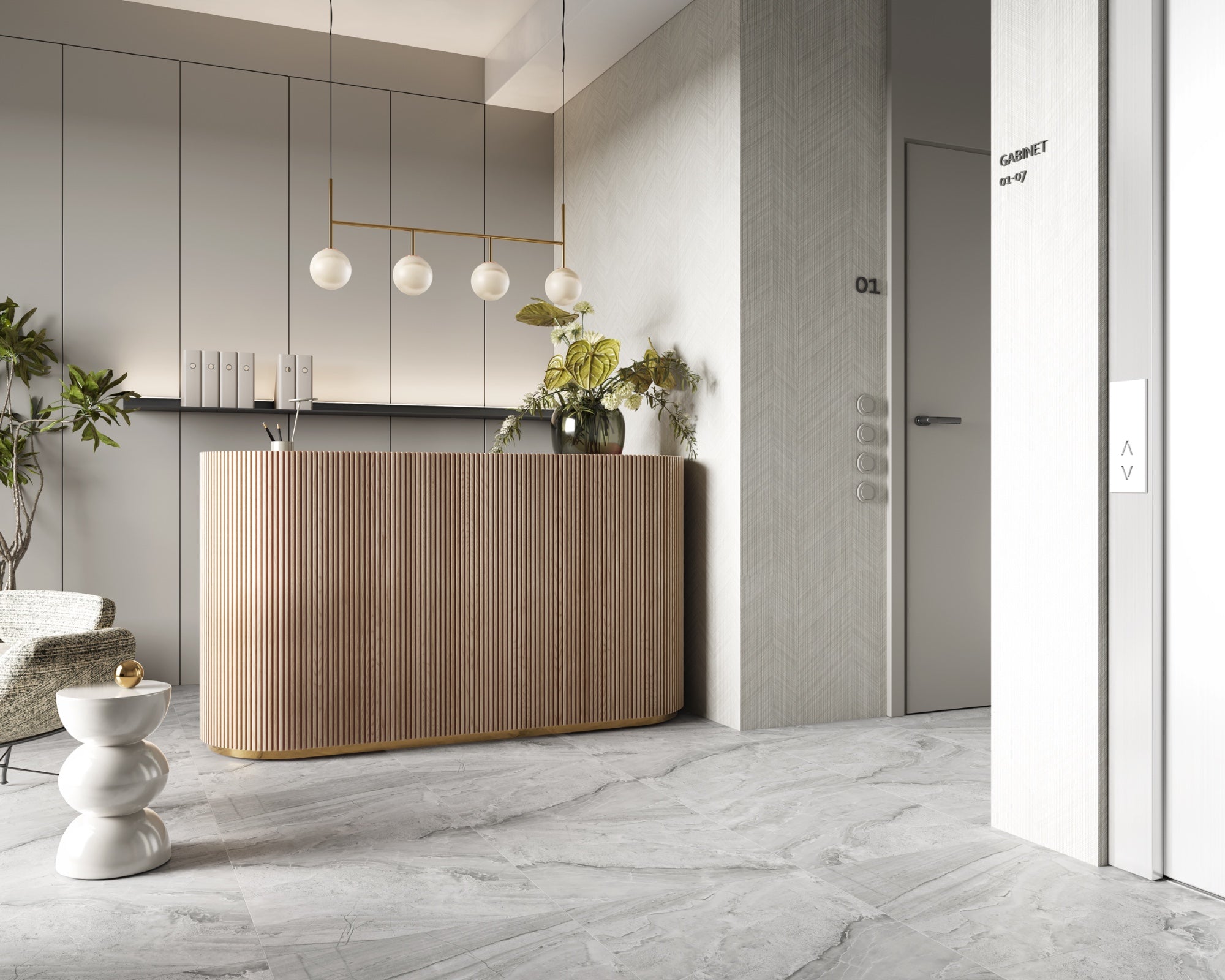Βινυλικό Δάπεδο Κουμπωτό SPC AC.5 CL.33 Vilo Ash Grey