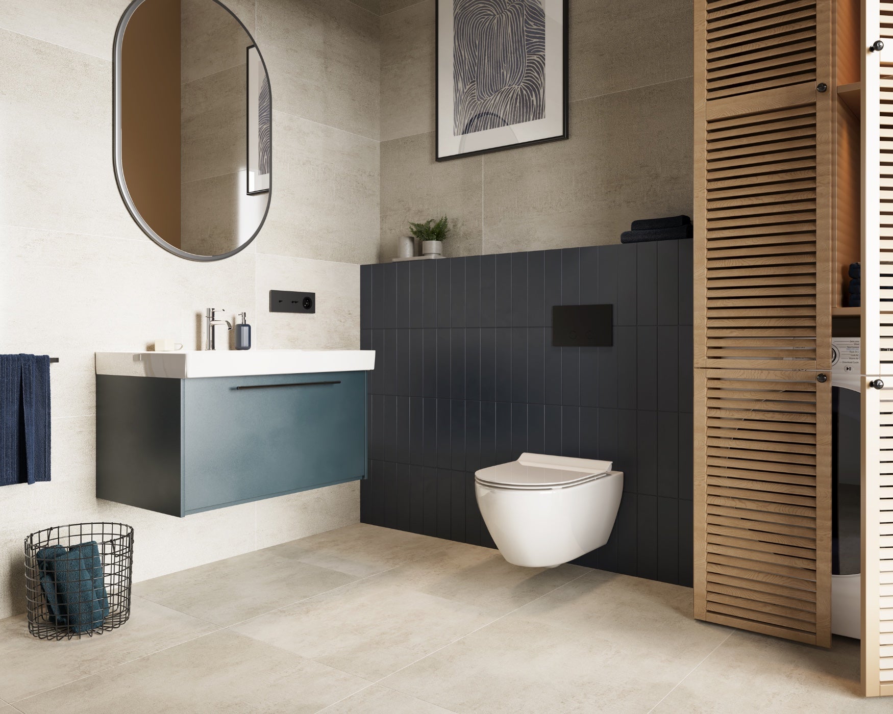 Βινυλικό Δάπεδο Κουμπωτό SPC AC.5 CL.33 Vilo Concrete Beige