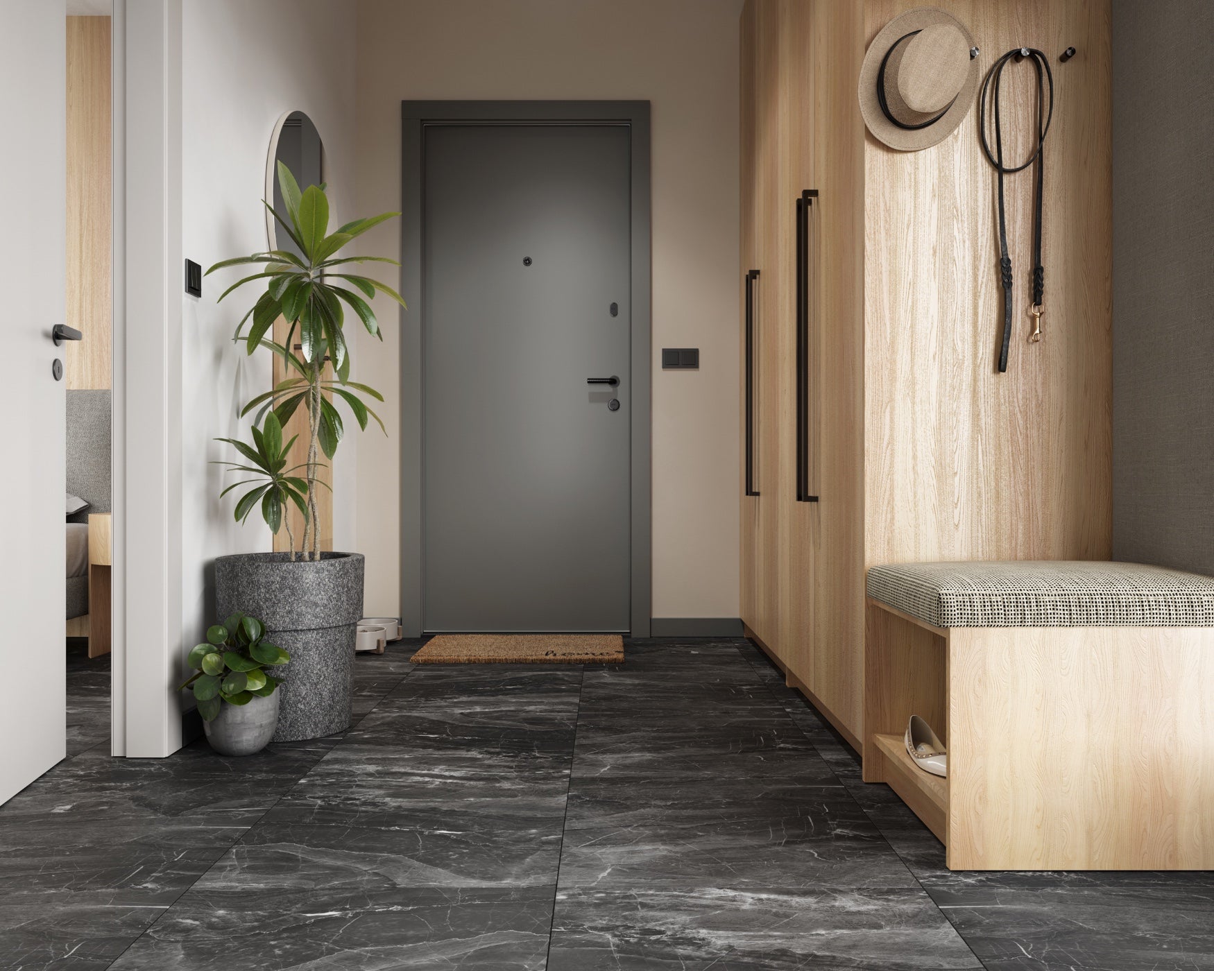 Βινυλικό Δάπεδο Κουμπωτό SPC AC.5 CL.33 Vilo Dark Stone
