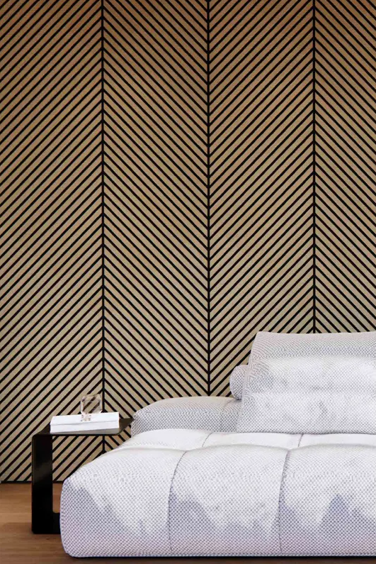 Επένδυση τοίχου Mika Acoustic Panel Chocolate Diagonal